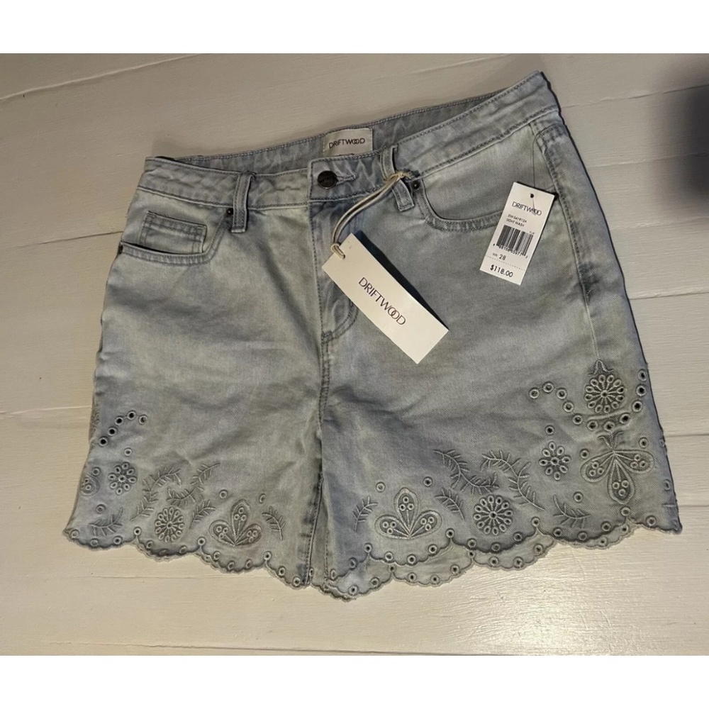 NWT Driftwood Lulu Eyelet Shorts Sz 28